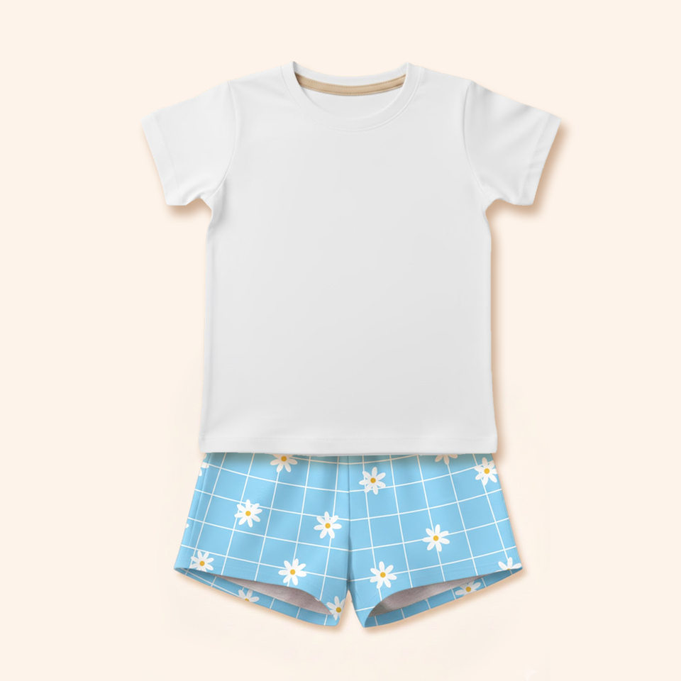 Pijama Infantil Básico - Margaridas