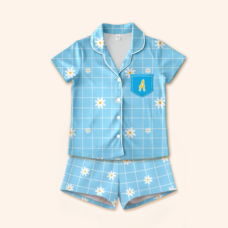 Pijama Infantil Inglês - Margaridas