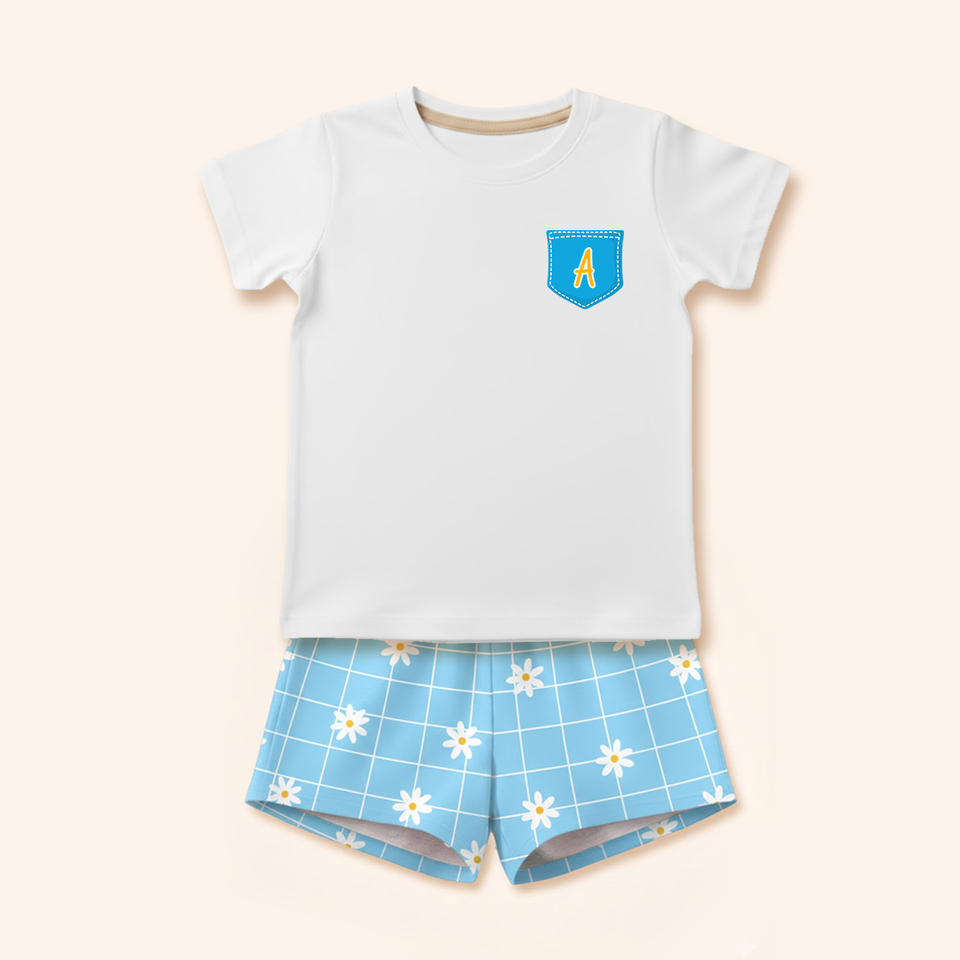 Pijama Infantil Básico - Margaridas