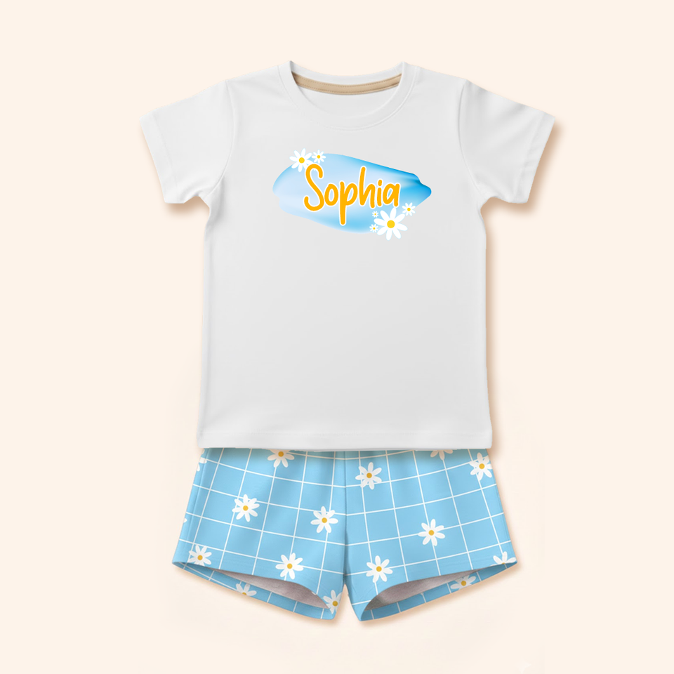Pijama Infantil Básico - Margaridas