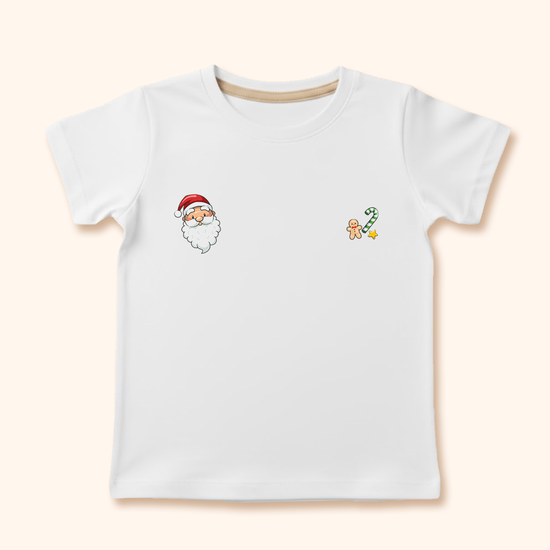 Camisa de Pijama INFANTIL Personalizada de Natal - Com Nome | SALDÃO