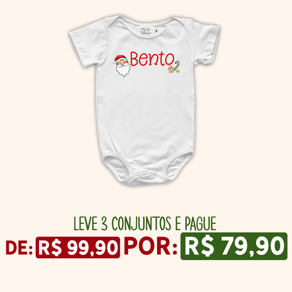 Body BABY Personalizado de Natal - Nome