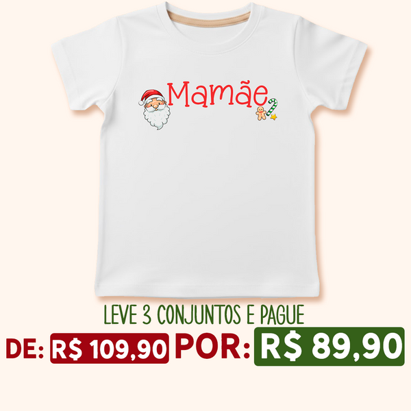 Camisa de Pijama ADULTO Personalizada de Natal - Nome