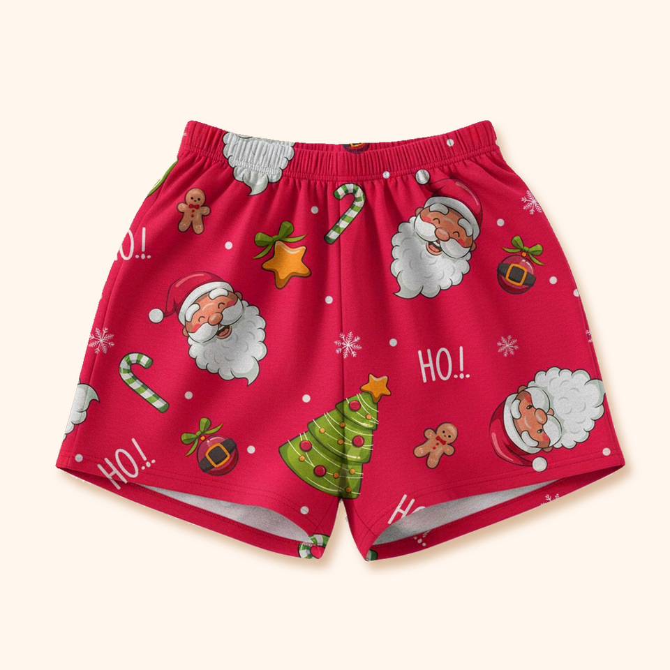 Shorts de Pijama ADULTO Natal - Papai Noel