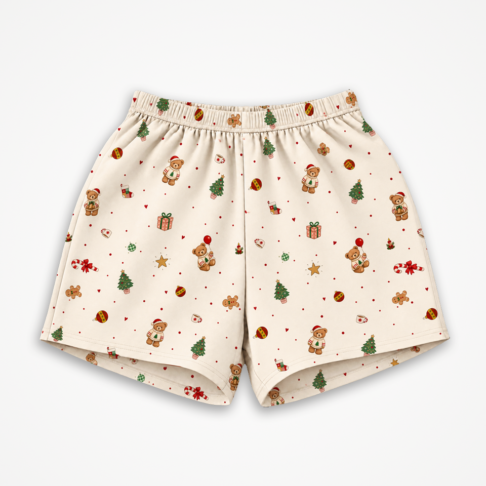 Shorts de Pijama Adulto Urso | Natal 2026