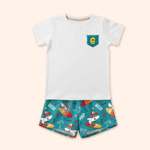 Pijama Infantil Básico - Tubarão