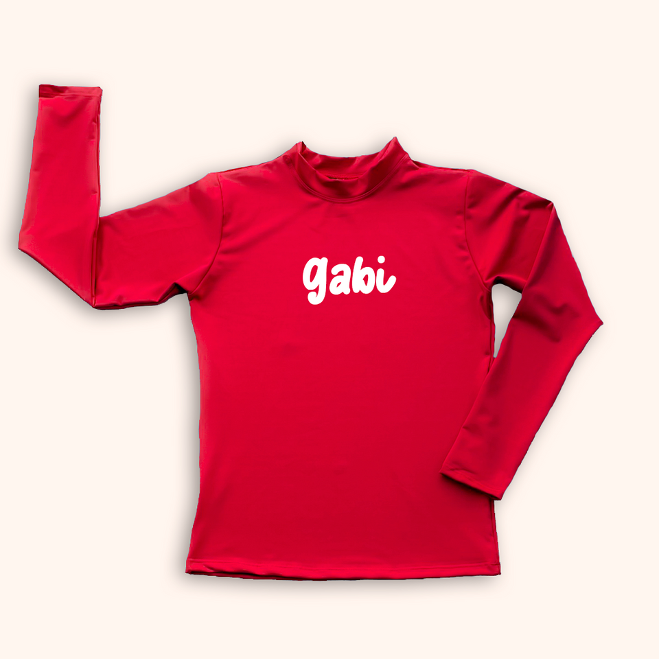 Camisa UV Infantil - Vermelha