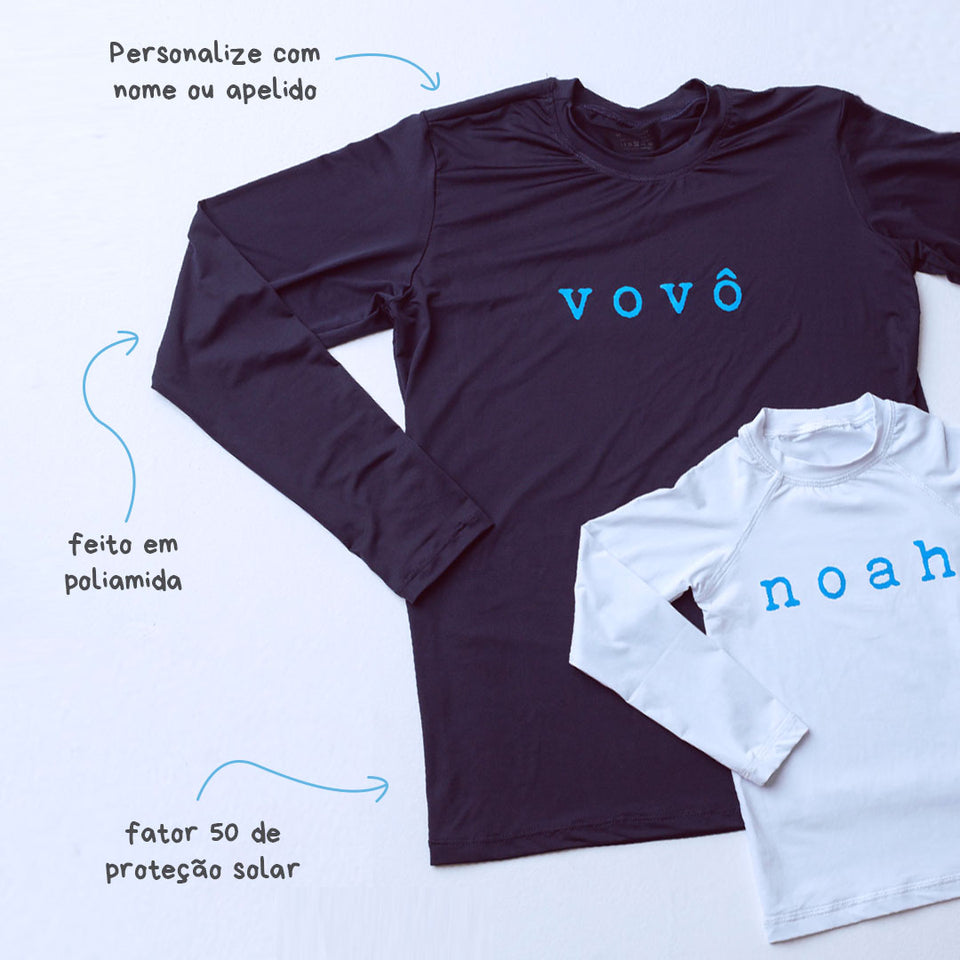 Camisa UV Adulto Personalizada -  Nome