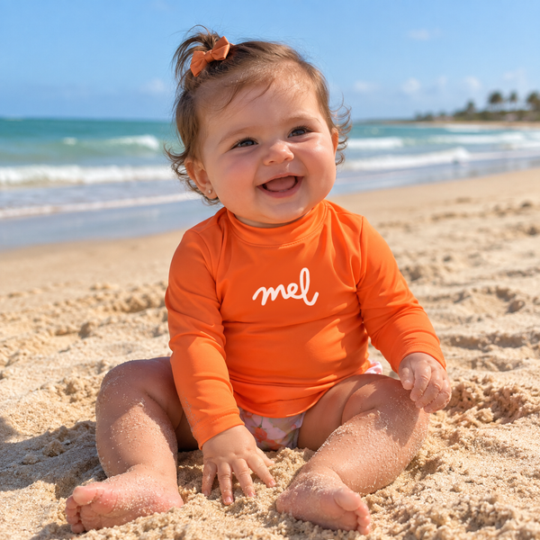 Camisa UV de Bebê Personalizada | Cores Variadas