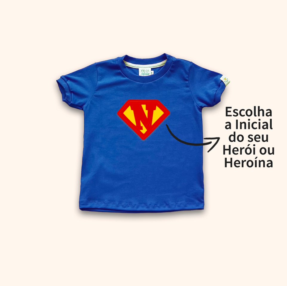 Camisa Infantil - SuperMan / SuperGirl