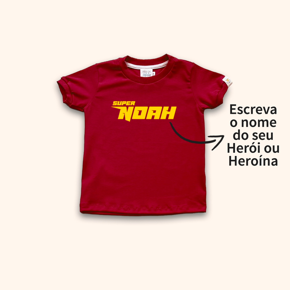 Camisa Infantil Heróis - Super Kids